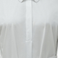 Camiseta feminina Alfani com gola amarrada na cintura, branca, tamanho M