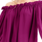INC Top ombro a ombro feminino, roxo, tamanho P