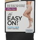 Meia-calça Berkshire Plus Shine Feminina Easy On! Control Top Preta Tamanho Pequeno