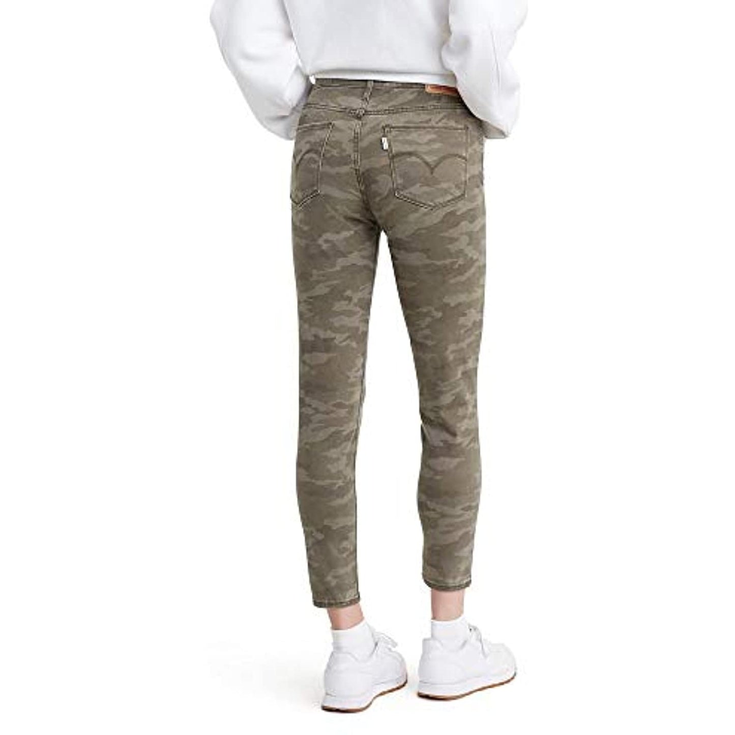 Calça jeans Levi's 720 High Rise Super Skinny Crop Camo Feminina Verde Tamanho 26
