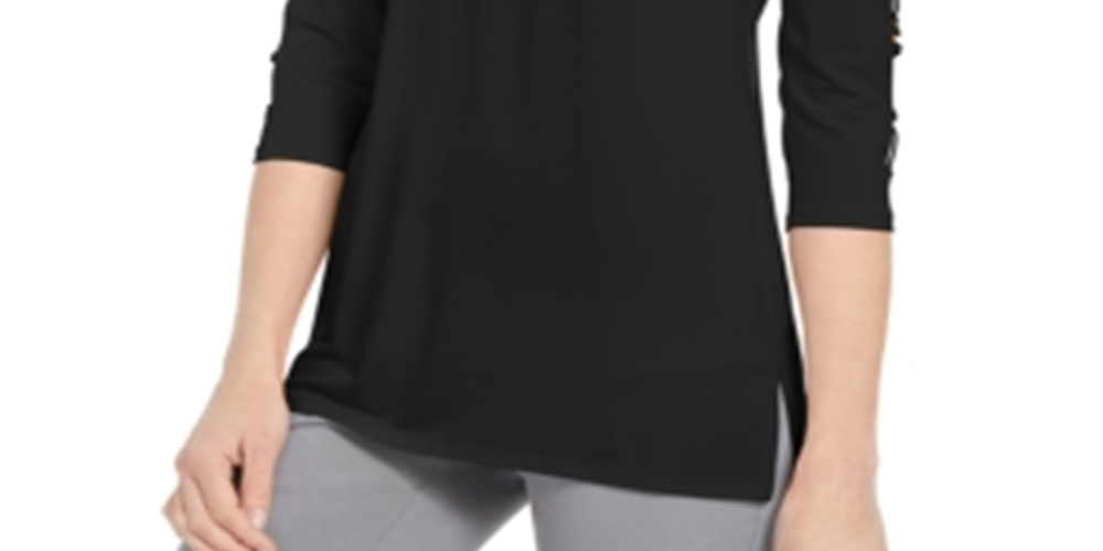 JM Collection Top Feminino O Ring Lattice Preto Tamanho Pequeno