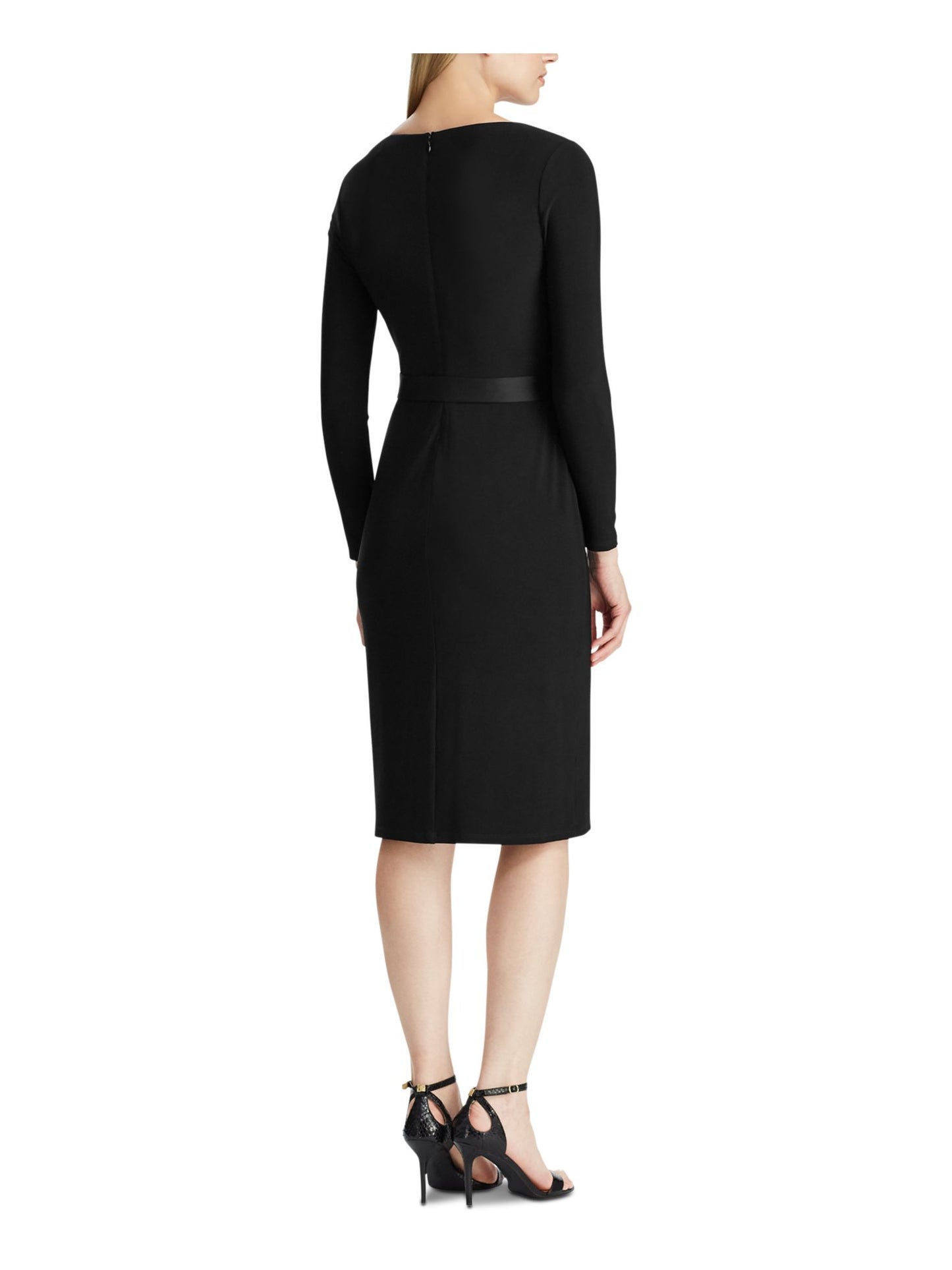 Vestido Ralph Lauren Feminino com Detalhe de Laço Preto Tamanho 8