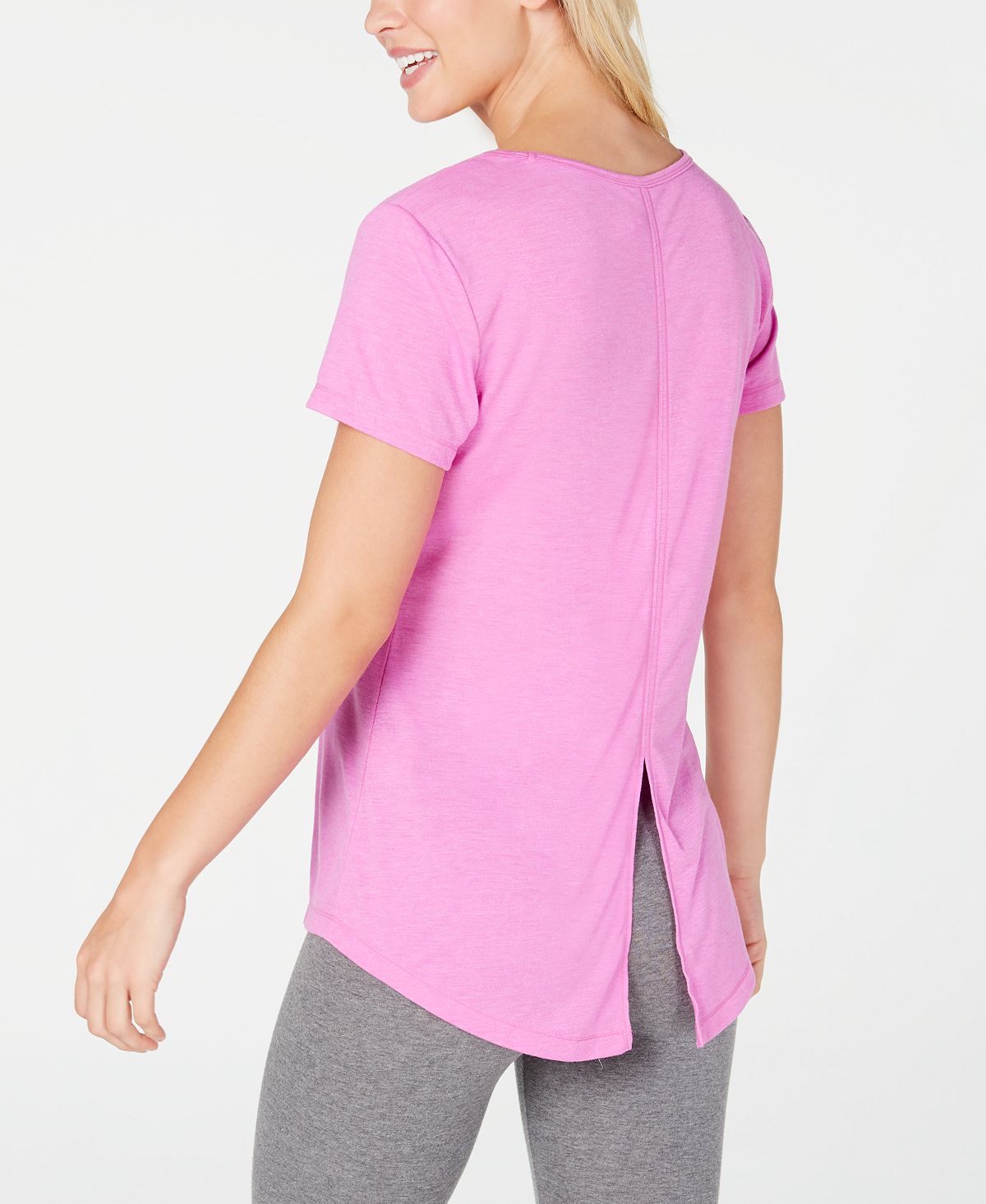 Camiseta feminina Ideology com amarração nas costas - Roxo Sweet Tart, tamanho 2XL