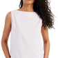 Alfani Modern Lounge Boat Neck Tank Top Feminino Roxo Tamanho Médio