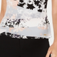 Blusa Calvin Klein Feminina Sem Mangas Patchwork Floral Cinza Tamanho Pequeno M