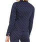 Jaqueta jeans estampada feminina Charter Club azul tamanho pequeno