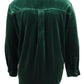 Blusa Ralph Lauren Plus Size Feminina de Veludo Elástico Verde Tamanho 1X