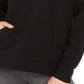 Moletom com capuz feminino 32 Degrees com cordão, preto, tamanho pequeno