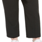 Calça feminina listrada Bar III Plus com cintura amarrada, preta, tamanho 24W