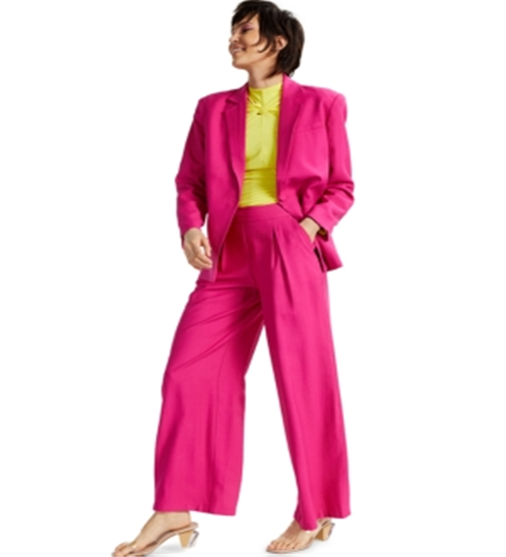 Blazer feminino oversized INC International Concepts, rosa jazzy, tamanho M