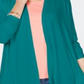 Karen Scott Cardigan Feminino Frente Aberta Azul Tamanho Pequeno