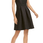 Vestido feminino bordado Pappagallo, preto, tamanho 4