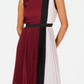 Vestido midi plissado com blocos de cores Alfani feminino, roxo, tamanho pequeno