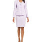 Le Suit Feminino 3 Botões Jaqueta Saia Terno Roxo Tamanho 10