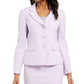 Le Suit Feminino 3 Botões Jaqueta Saia Terno Roxo Tamanho 10
