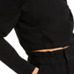 Blusa jeans feminina com zíper e manga comprida, preta, tamanho extragrande, da INC International Concepts