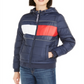 Jaqueta Tommy Hilfiger Sport Quilted Colorblocked Feminina Azul Marinho Tamanho P
