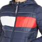 Jaqueta Tommy Hilfiger Sport Quilted Colorblocked Feminina Azul Marinho Tamanho P
