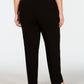 Calça Alfani Feminina Plus Size Contrast Waist Pull On Preta Tamanho 14W