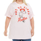 Camiseta feminina Mighty Fine Trendy Plus Cotton Not My First Rodeo Graphic, rosa, tamanho 1X