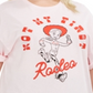Camiseta feminina Mighty Fine Trendy Plus Cotton Not My First Rodeo Graphic, rosa, tamanho 1X