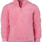 Jaqueta Ideology Big Girls Fuzzy com zíper 1/4 rosa tamanho - P 7/8