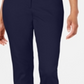 Calça feminina Tommy Hilfiger casual Sky Captain Stripe com acabamento reto, azul marinho, tamanho 6
