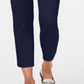 Calça feminina Tommy Hilfiger casual Sky Captain Stripe com acabamento reto, azul marinho, tamanho 6