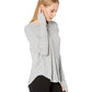 Camiseta feminina Free People Lay Up, cinza, tamanho grande