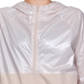 Jaquetas casuais femininas Under Armour sem jeans Apex Metallic Woven Full Zip Jacket rosa tamanho GG