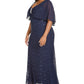 Vestido Capelet Plus Size Feminino R &amp; M Richards Preto Tamanho 2