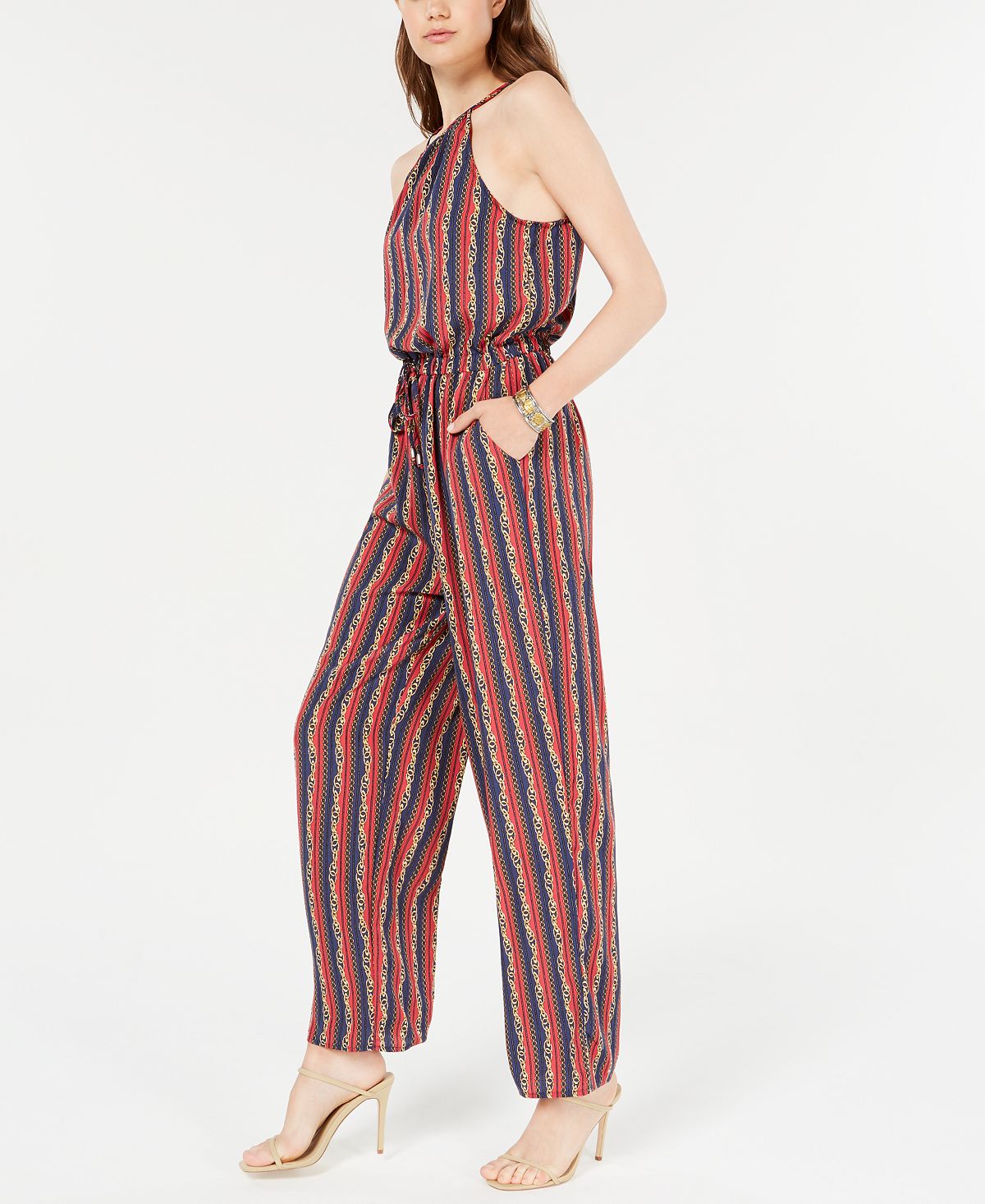 Macacão feminino sem mangas Be Bop, vermelho, tamanho pequeno