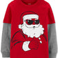 Camiseta Carter's Boy's Cool Santa Slider Vermelha Tamanho 4T