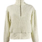 Suéter Derek Heart Junior Half Zip com gola alta, branco, tamanho médio