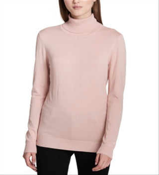 Calvin Klein Suéter Feminino Gola Alta Rosa Tamanho X-S