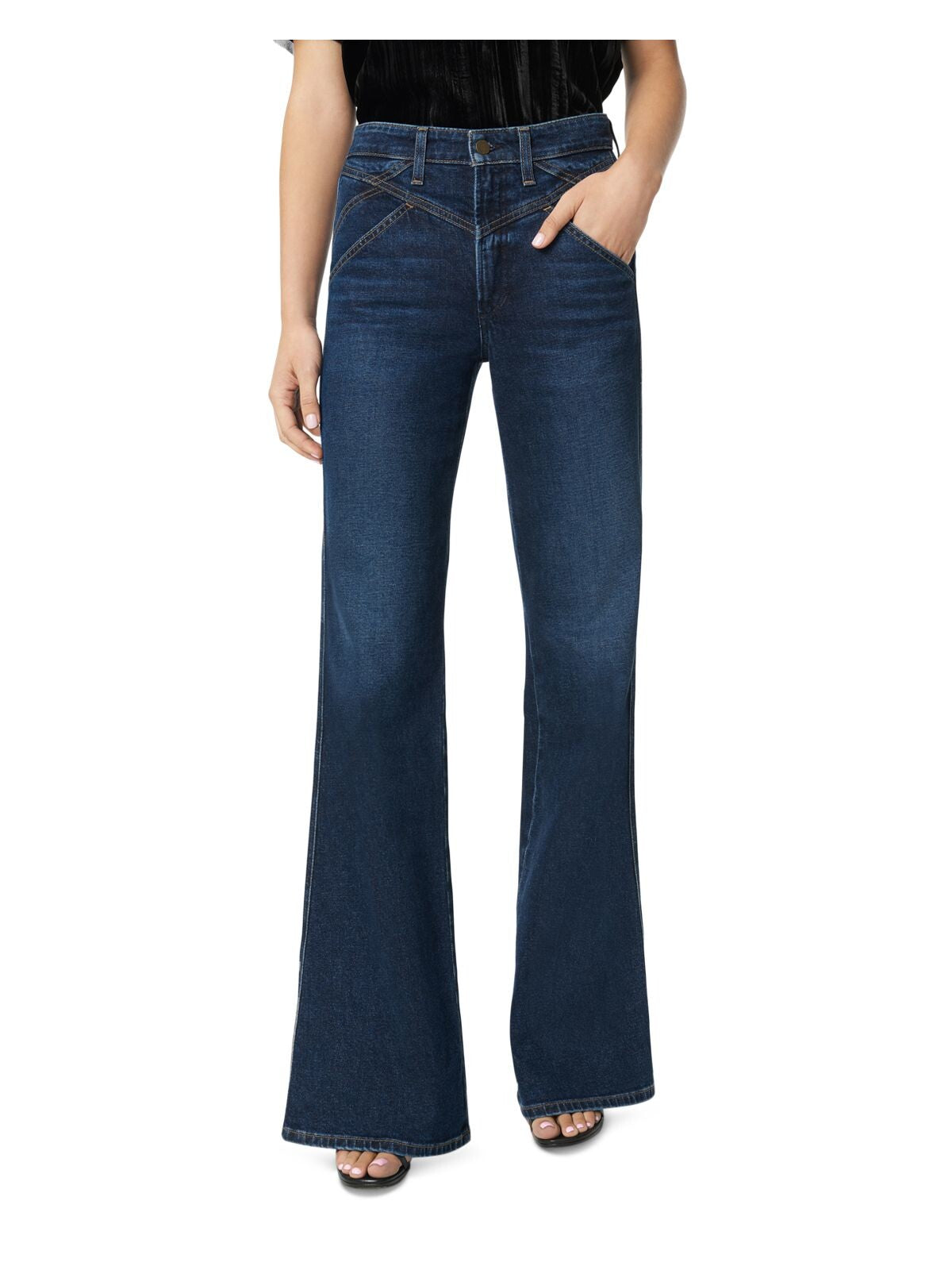 Calça jeans feminina Joe's Jeans Molly cintura alta flare azul tamanho 29