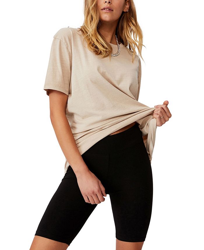 Shorts de ciclismo Dylan feminino de cintura alta, preto, tamanho X-G, Cotton on