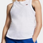 Camiseta regata Nike Sportswear feminina de algodão com costas nadador, branca, tamanho grande