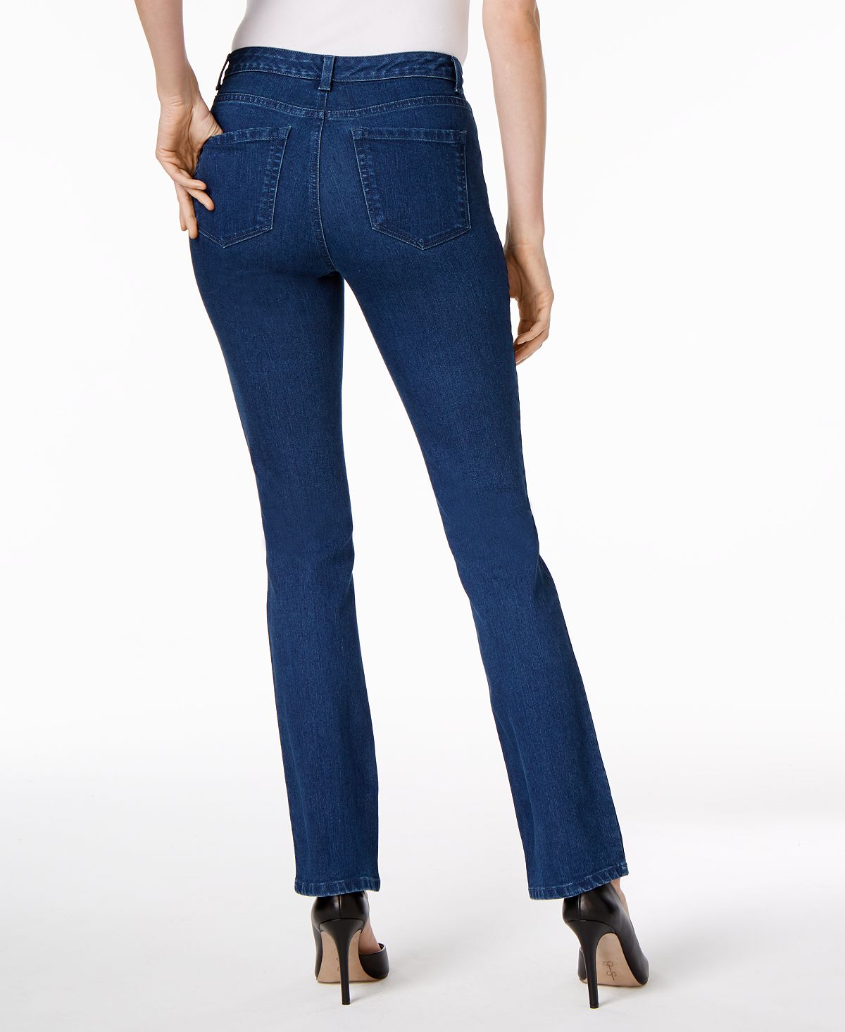 Calça jeans feminina Charter Club Prescott Bootcut azul tamanho 6