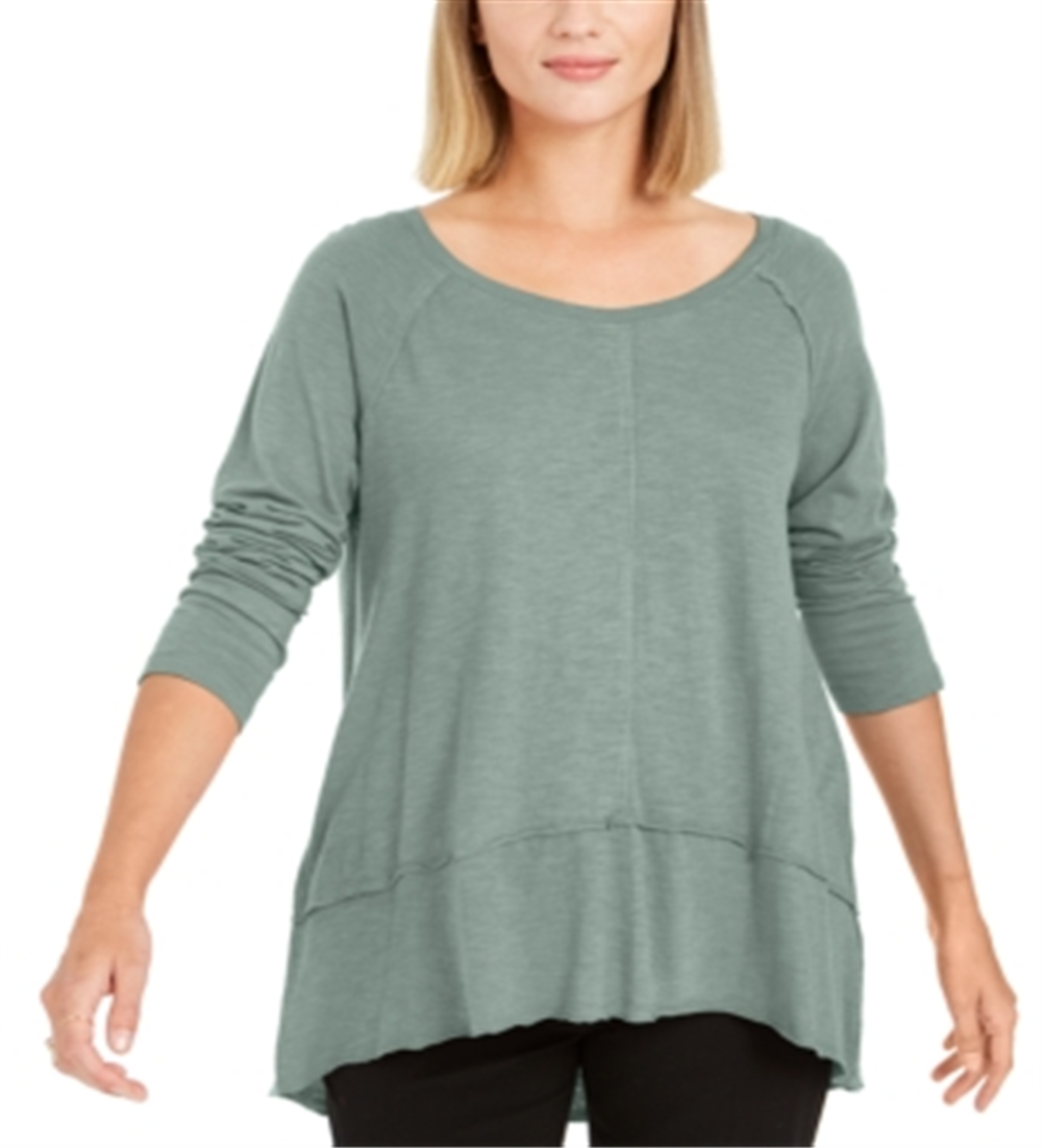Estilo &amp; Co Feminino Algodão Cano Alto Cano Baixo Verde Tamanho X-S