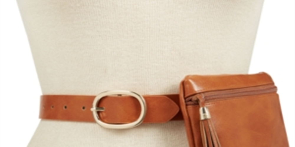 INC International Concepts Pochete Feminina com Tassel, Bolsa Variada, Marrom, Tamanho Único