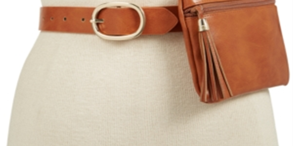 INC International Concepts Pochete Feminina com Tassel, Bolsa Variada, Marrom, Tamanho Único