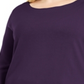 Karen Scott Suéter Feminino Decote Balé Roxo Tamanho 0X