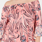 Blusa estampada com babados Sedona Oasis da Style &amp; Co Women's Plus, laranja, tamanho 0X