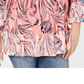 Blusa estampada com babados Sedona Oasis da Style &amp; Co Women's Plus, laranja, tamanho 0X