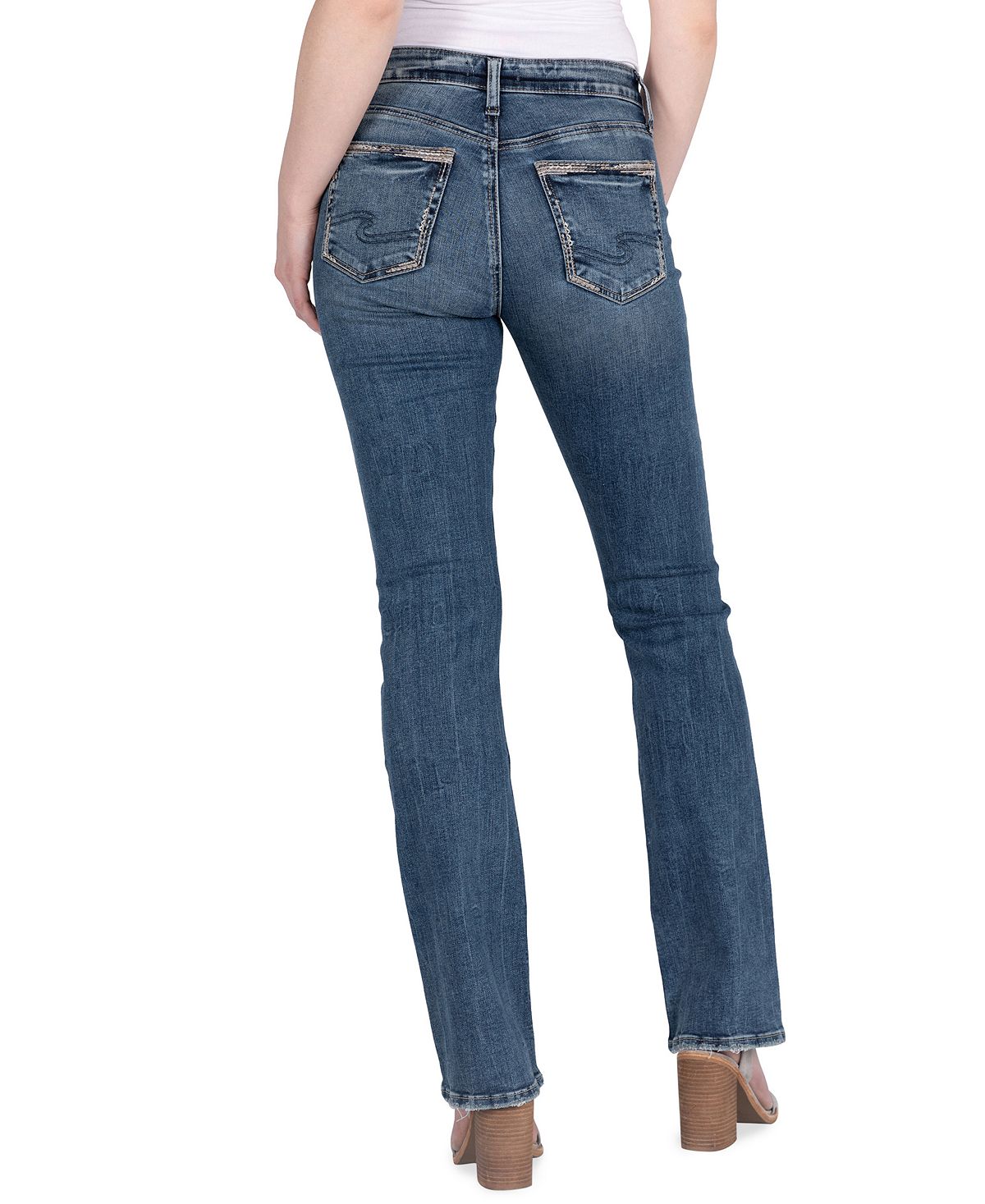 Calça jeans feminina Avery Boot Cut da Silver Jeans, azul, tamanho 27