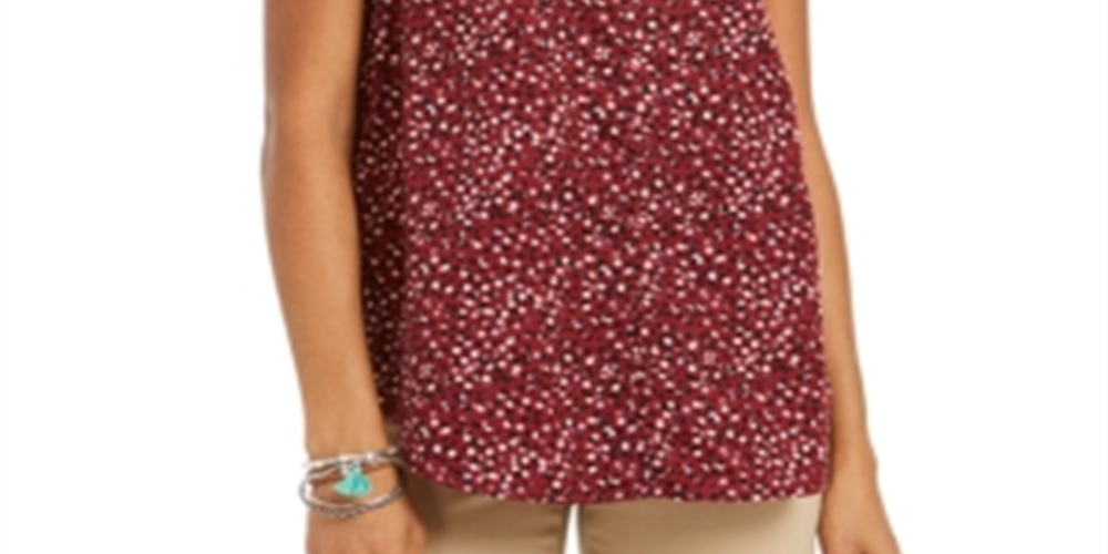 Blusa feminina com estampa floral e botões estilo &amp; co, roxa, tamanho grande