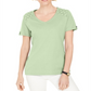 Karen Scott Blusa Feminina com Ombros Abertos e Decote em V Verde Tamanho GG