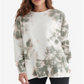 Suéter feminino de lã com gola redonda Lucky Brand, branco, tamanho médio
