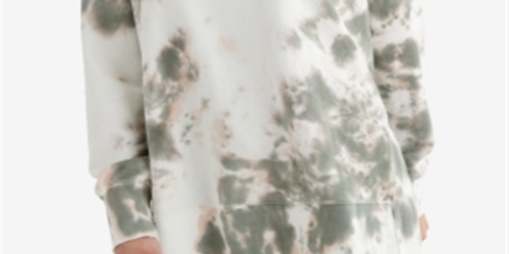 Suéter feminino de lã com gola redonda Lucky Brand, branco, tamanho médio
